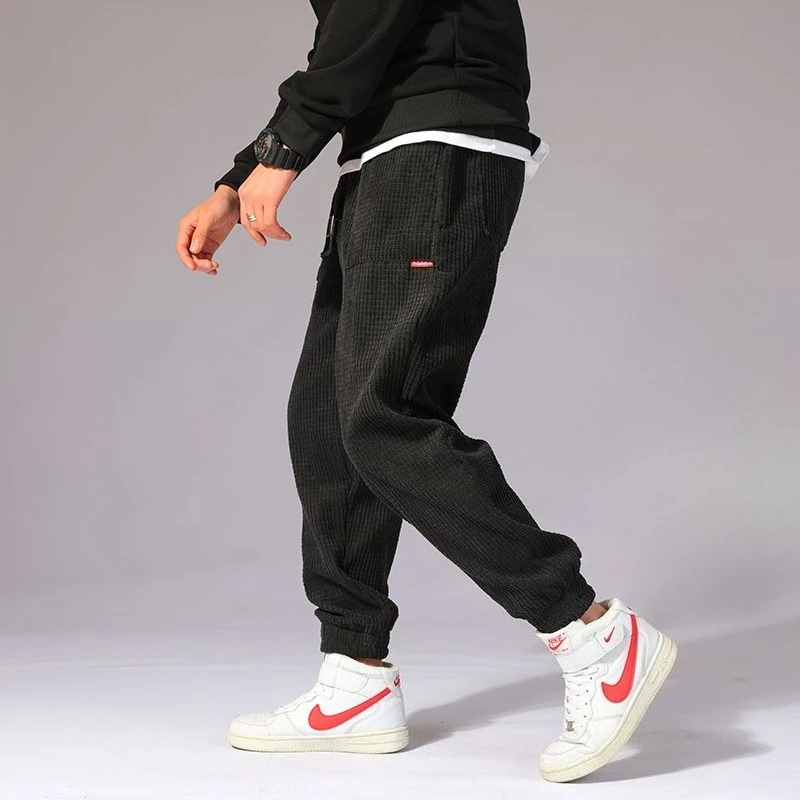 

Men's Sweatpants Plain Plus Big Size Black Trousers American Style New in High Quality Cool Comfortable Y2k Male Sports Pants