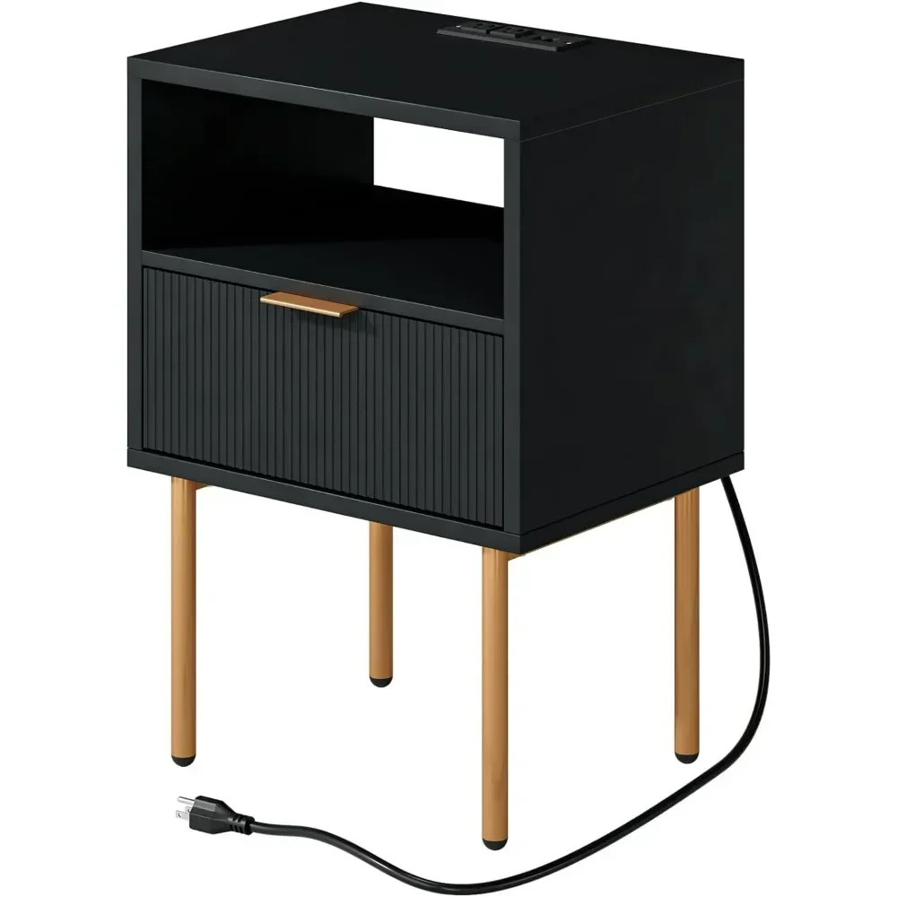 Aobafuir Nightstand for Bedroom, Small Side Table, Bedside Furniture, Night Stand, End Table for Bedroom, Living Room