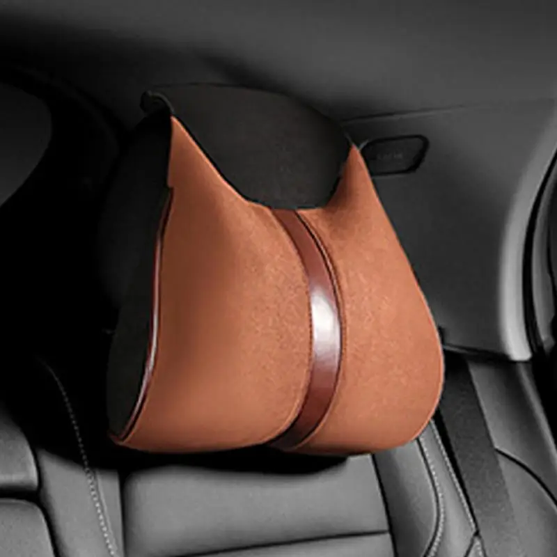 Car Headrest Pillow Comfortable Cushion Soft Breathable Car Pillow Adults Passenger Automotive Driving Sleeping Commuting Travel