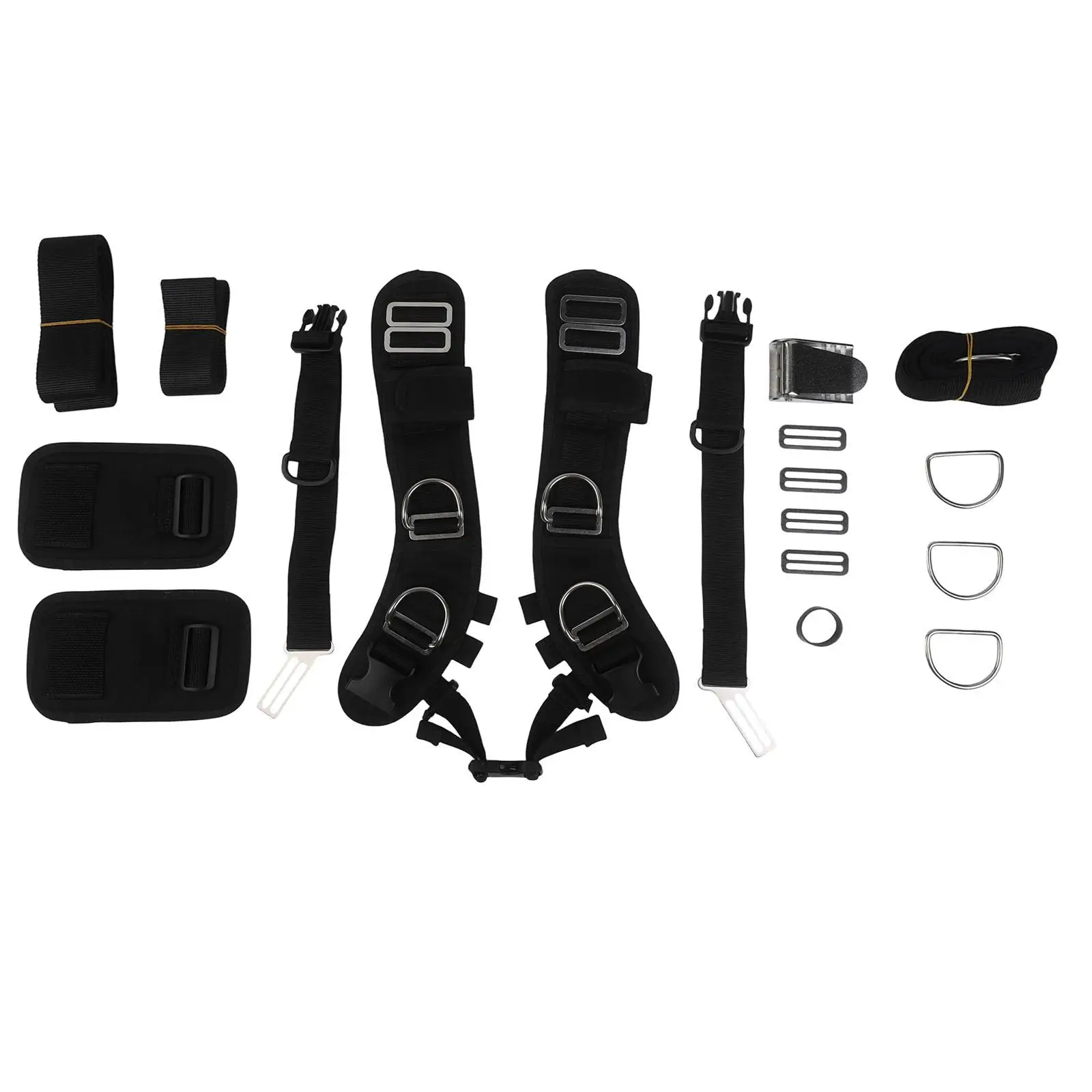 For Scuba Diving Scuba Diving Equipment Backplate Harness Set Underwater Activities Stainless Steel Components