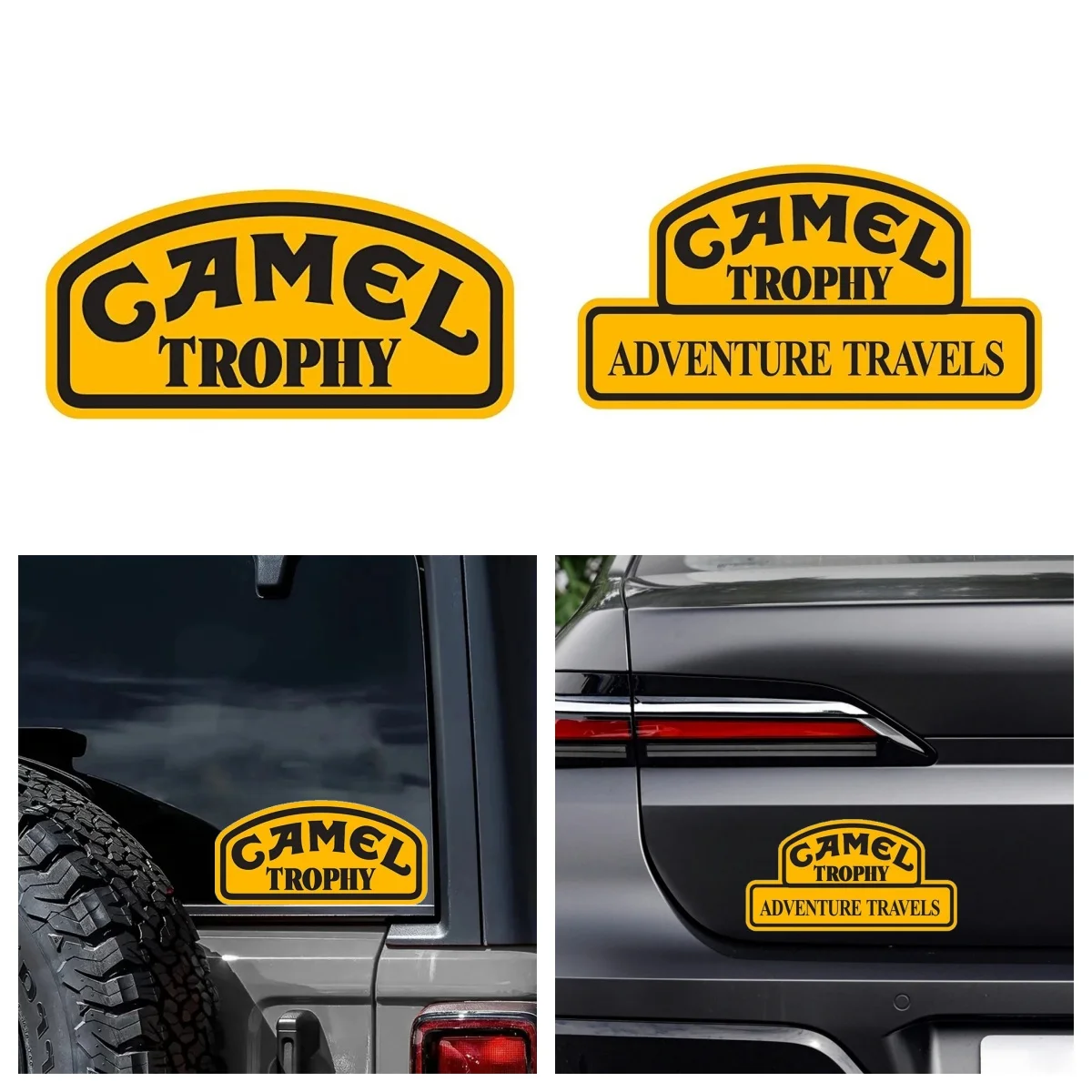

Vinyl Camel Trophy Land Rover Badge Brand Car Sticker Decal Anti-UV Decor for Motorcycle Off-road Laptop Trunk Guitar