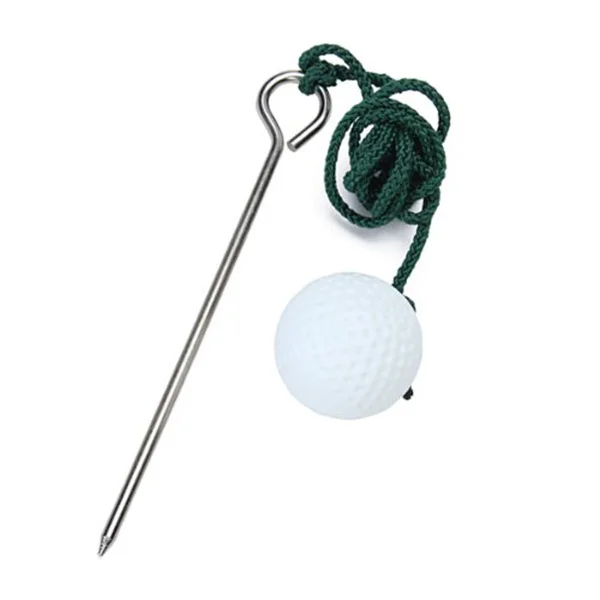 

2pcs Golf Practice Rope Ball 39.5 Inch Nylon Steel Plastic Training Tool For Warm Up Quick Workout Driving Range Accessory