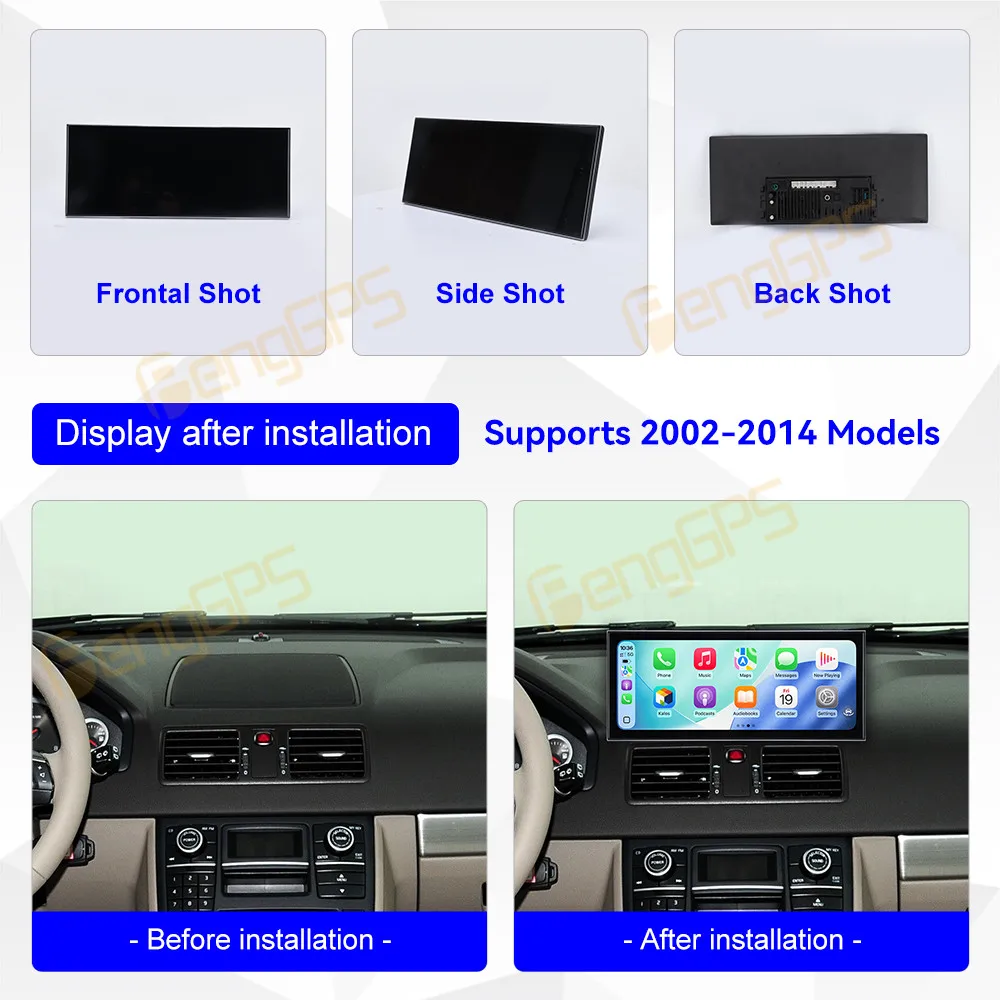 15.8 Inch QLED Screen Android 15 GPS Navigation For Volvo XC90 2002-2014 Qualcomm CarPlay Car Radio Multimedia Player Stereo