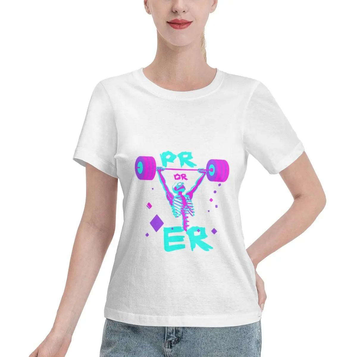 Value Pack Funny Weight Lifting Power Lifting Women's T-shirt Breathable Wear Affordable Ladies Tshirt
