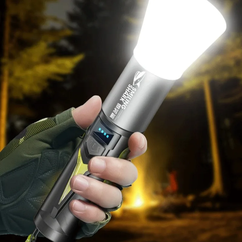 lanterna-mini-telescopica-com-zoom-luz-lateral-cob-design-com-trava-portatil-para-camping-caminhadas-e-emergencias