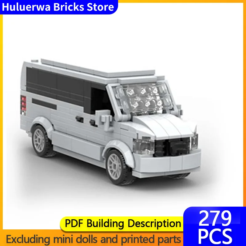 

Модель городской автомобиль MOC, строительные кирпичи, многофункциональный кемпинг, автофургон, модульная технология, детские праздничные подарки, сборка игрушек, костюм