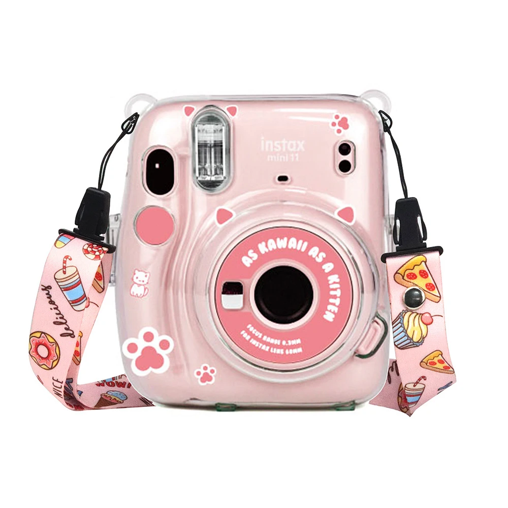 Thương Hiệu Fuji Mini 11 Túi Đựng Cho Máy Ảnh Chụp Lấy Ngay Fujifilm Instax Mini 11 Nghệ Sĩ Vẽ Tranh Sơn Dầu Da PU Ngay Có Túi Đựng trong 9 Phong Cách