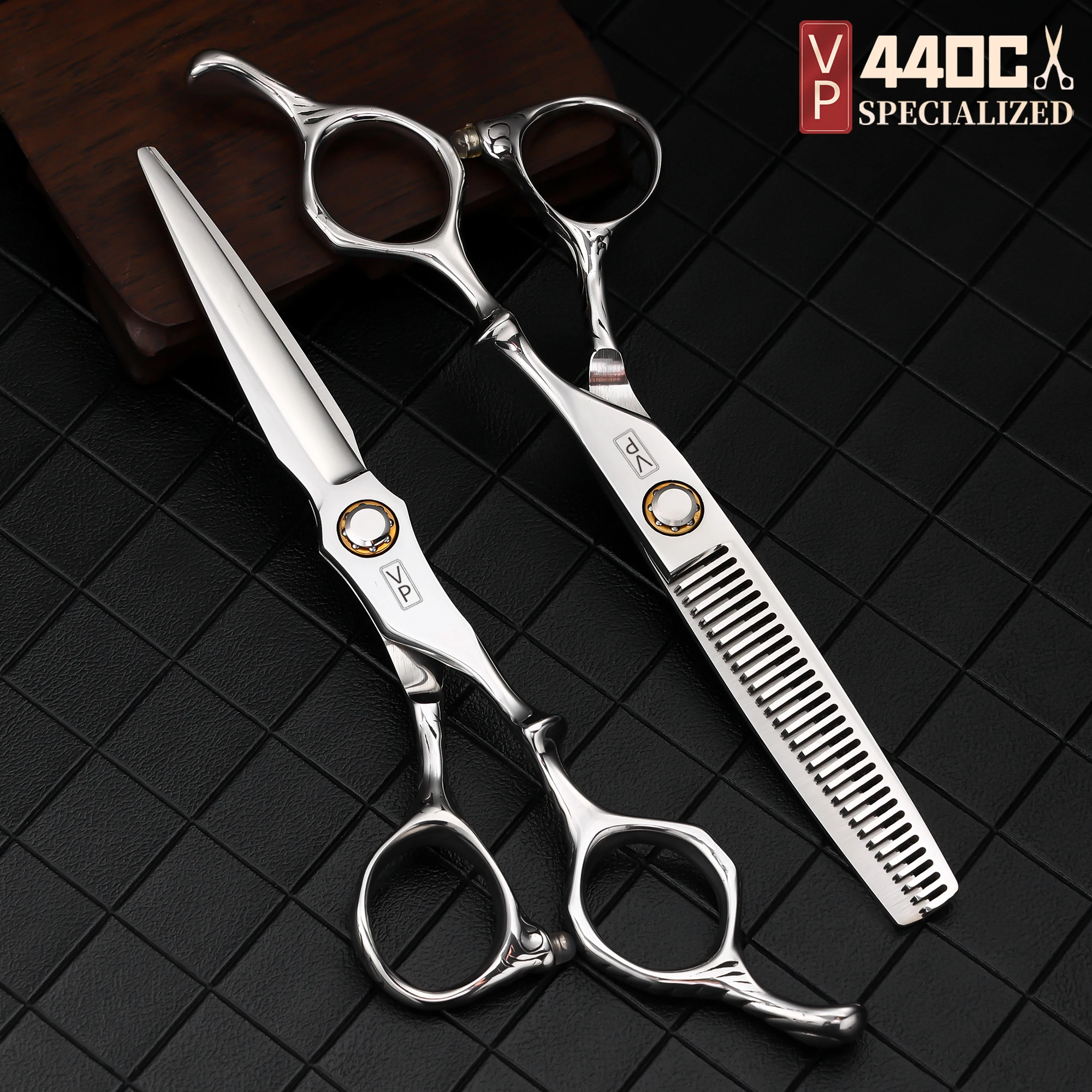 

VP Hairdressing Scissors Professional Hairdresser Cutting Hair Set Thinning Haircut Tools 6.0 Inch Scissors Accessories Barber