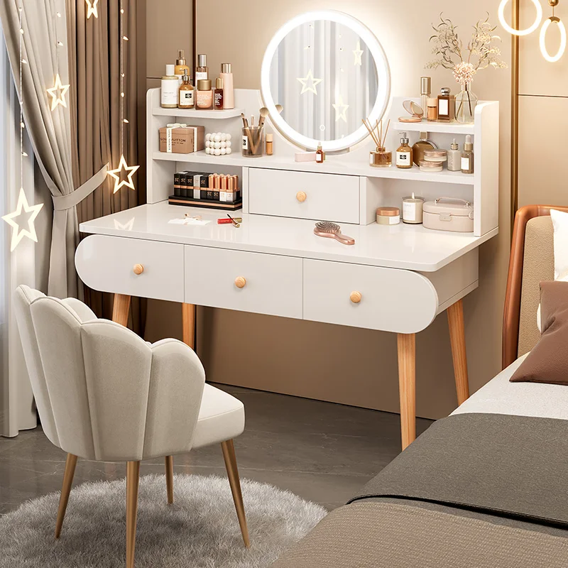 

Drawers Luxury Vanity Table Garden Large Living Room Makeup Sideboards Vanity Table Stool Bedside Vestidores Trendy Furniture