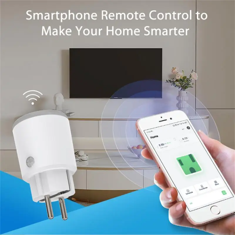 NEO 16A Graffiti Matter EU WiFi Smart Socket With Metering Smart Home for Google Home Alexa Alice Smarthings Tuya Smart Plug