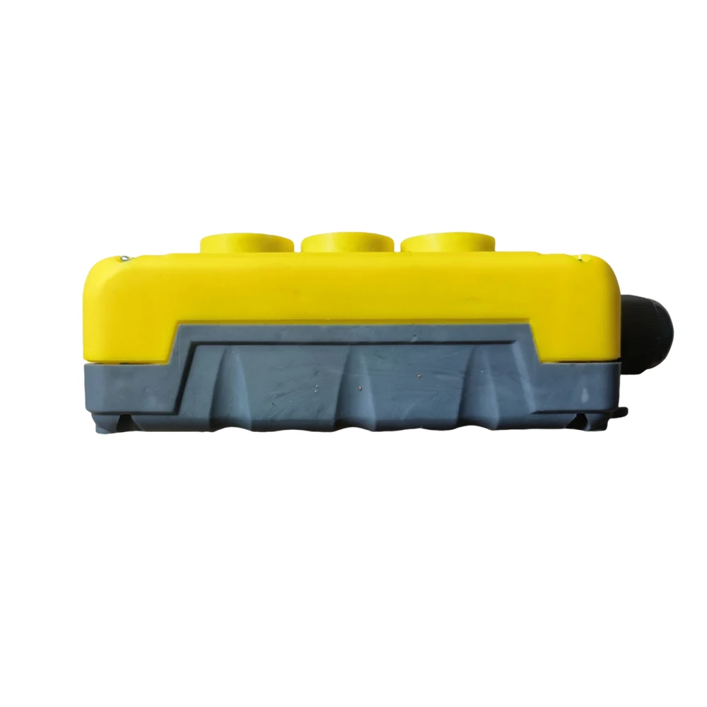 1pc Hoist Crane Push Button Switch 3 Button IP68 Crane Pendant Control Station For Tail Lift Winch Windlass Industrial Lift