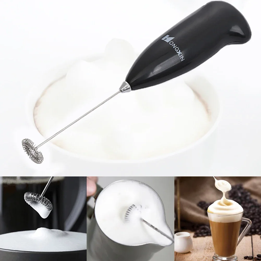 

Milk Frother Handheld Mixer Electric Coffee Foamer Egg Beater Cappuccino Stirrer Mini Portable Blenders Home Kitchen Whisk Tool