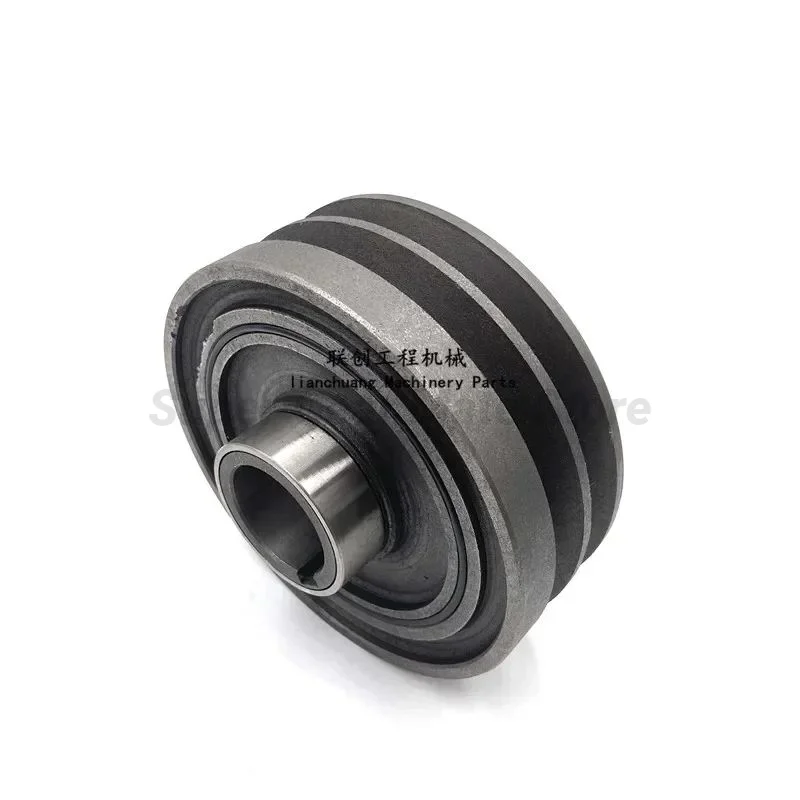 For Hitachi ZAX EX Sumitomo SH 100/120 Kobelco SK100/120/ Isuzu 4BD1/4BG1 Crankshaft pulley Excavator Parts