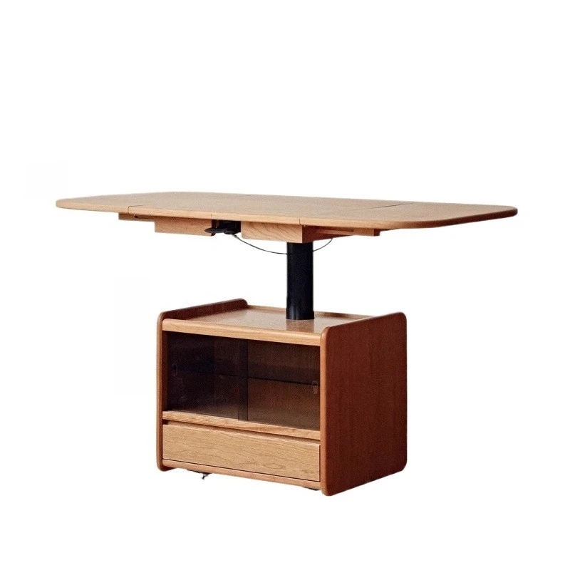 

Solid wood lifting folding mobile coffee table living room small apartment sofa home
