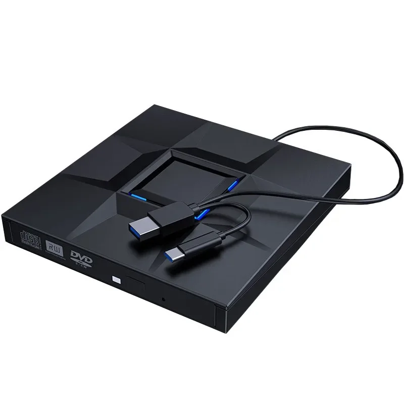 External  Burner Drive USB3.0 DVD Players 3D Slim Optical Drive  Writer Reader CD/DVD Burner for Windows/IOS