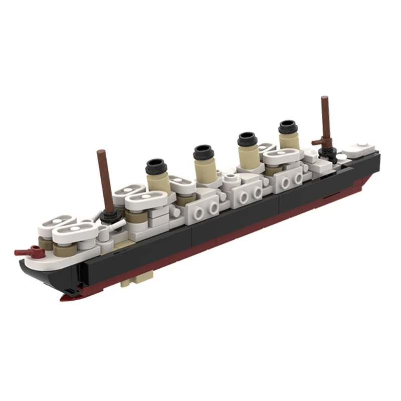

qwer Britannic Olympic-Class Cruise Ship Model MOC Building Bricks War Equipment Modular Technology Gifts Assemble Children Toys
