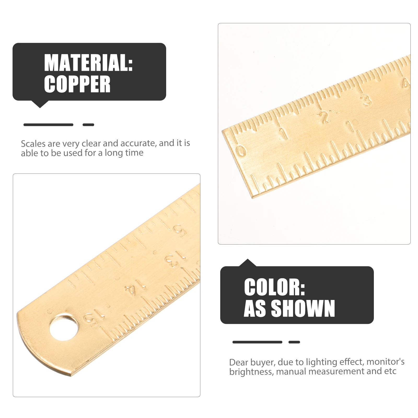 2pcs Straight Rulers Precision Scale Long Drawing Straight Ruler Lasting Student Office School Factory Gift Kids