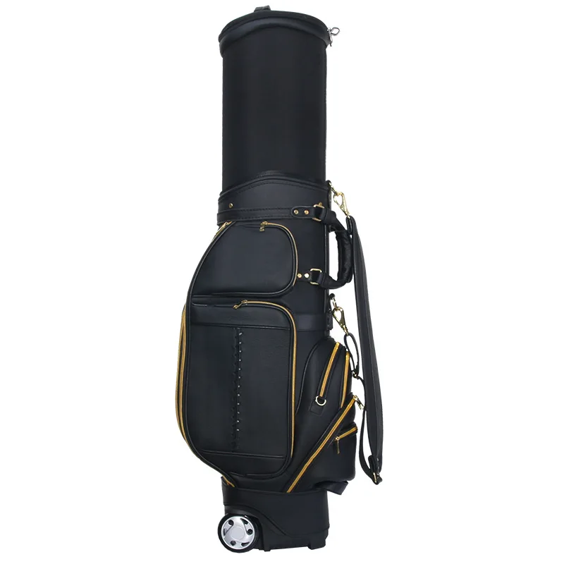 PGM Golf Retractable Ball Bag, Men's Ball Bag, Multifunctional Consignment Air Bag Leather Face Club Bag Manufacturer