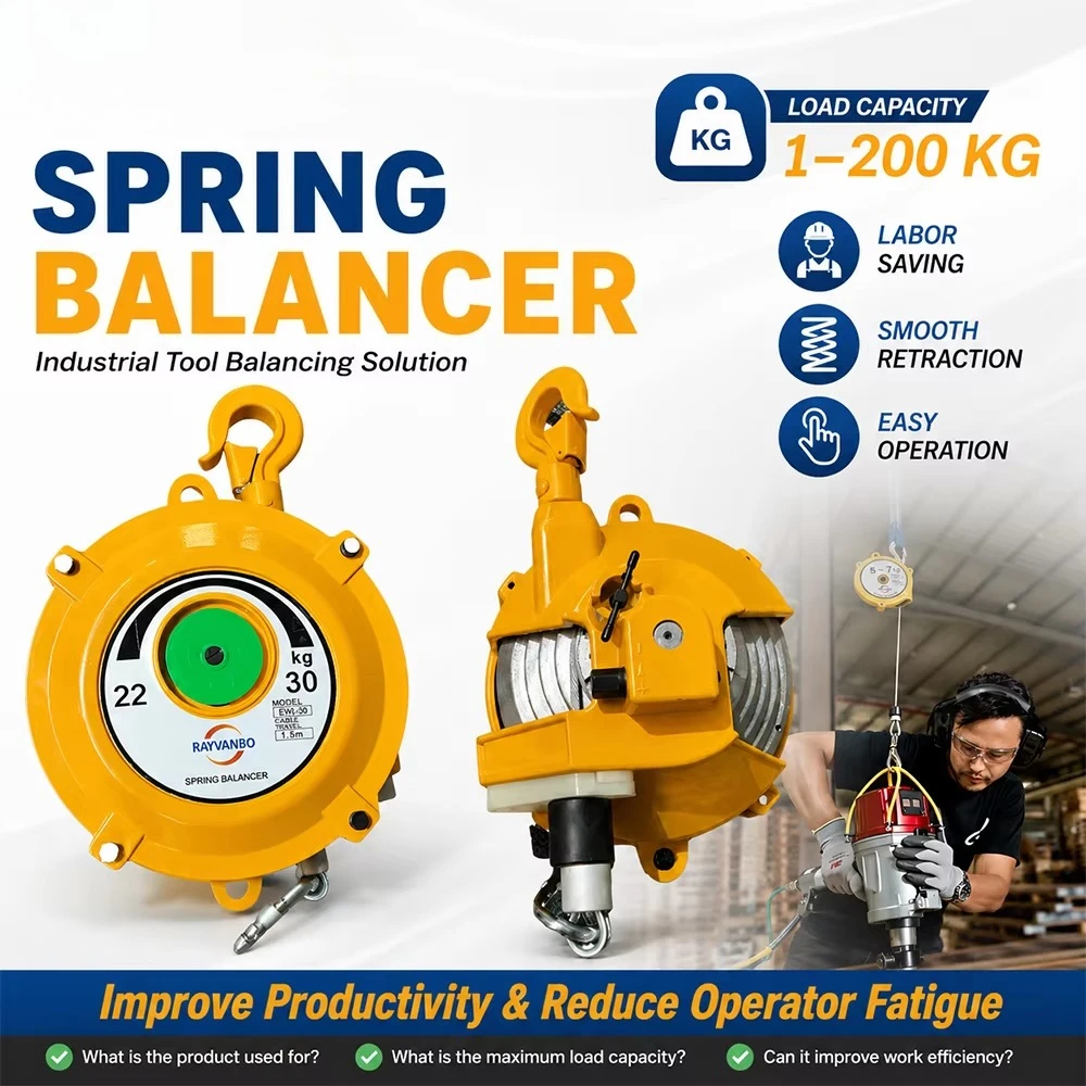 Precision Industrial Grade Stainless Steel Spring Balancer Tensile Tool Tiglon Load Hand Tools Lifting Equipment