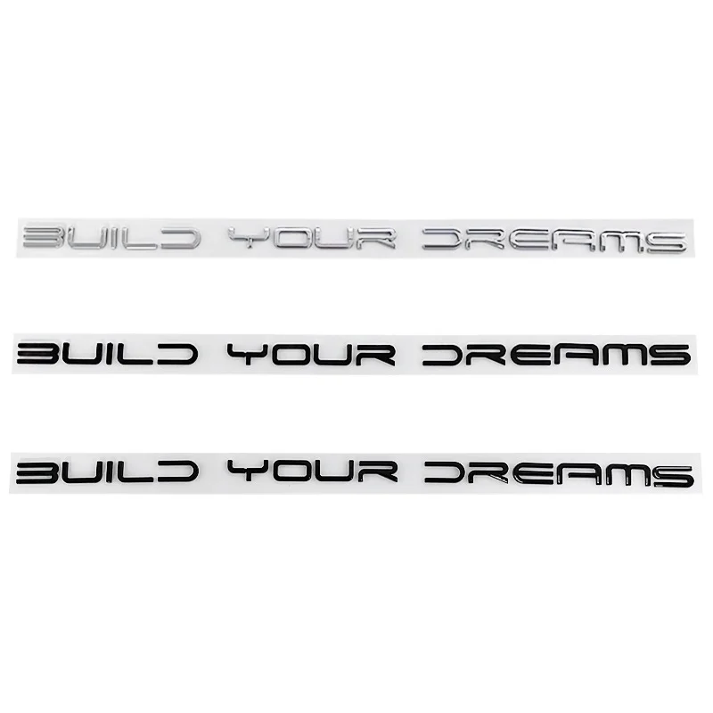 Build Your Dreams Emblem Logo Car stickers for BYD EV DMI P Darth Vader Label Refit Car Boot Accessories Rear Trunk Decals