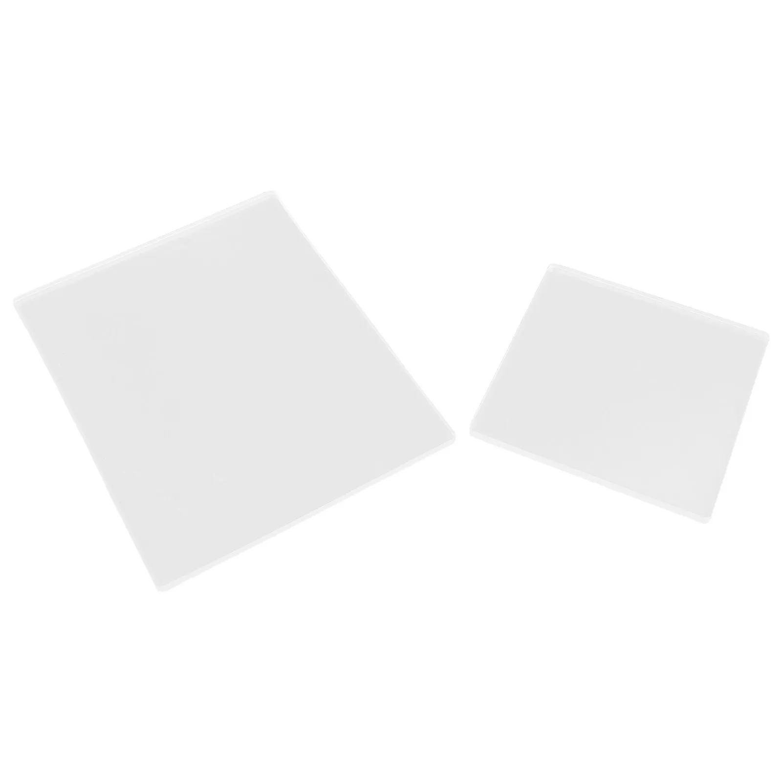 

2Pcs Reusable Gel Printing Plate Set Transparent Acrylic Printmaking Supplies for Kids Art Journaling Scrapbooking Craft Block
