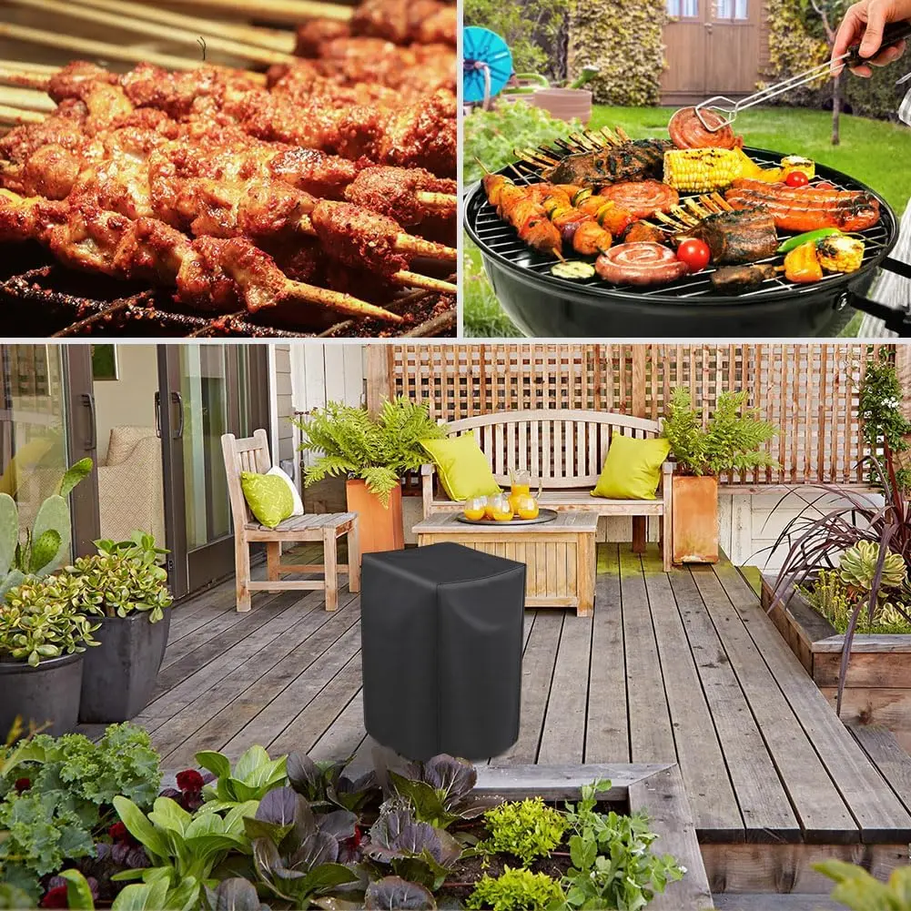 غطاء مدخن كهربائي متعدد الحجم لـ Masterbuilt، غطاء شواية شواء عمودي مقاوم للماء عالي التحمل، مقاوم