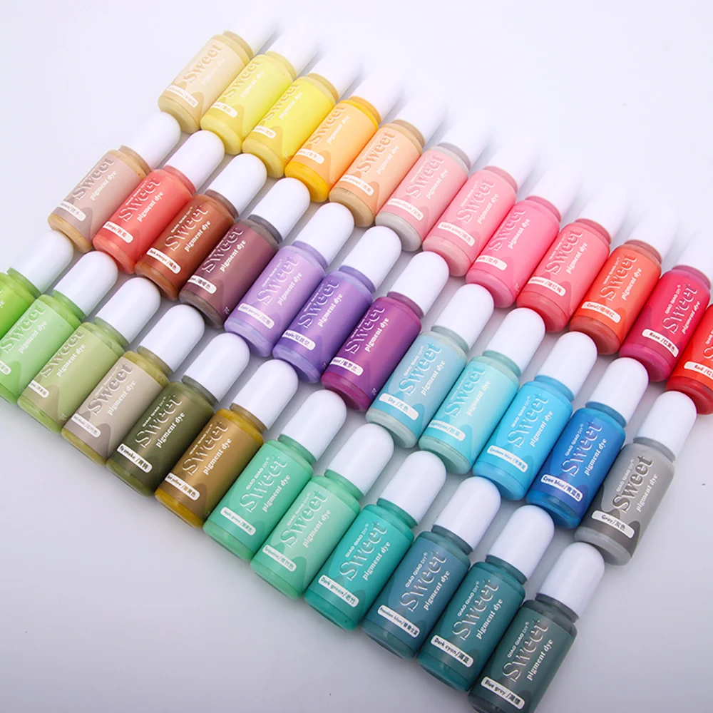 Silicone world 10ML Solid Color Resin Pigment Oily Liquid Dye DIY UV Epoxy Resin Mold Jewelry Making Tools Alcohol Ink Crafts