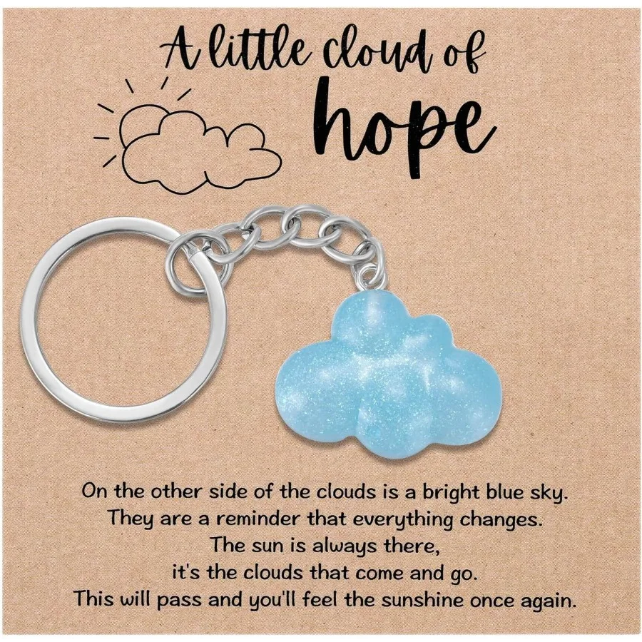 

Cloud Keychain Positive Mental Health Gift Anxiety Stress Relief You Are Strong Inspirational Gift for Friends