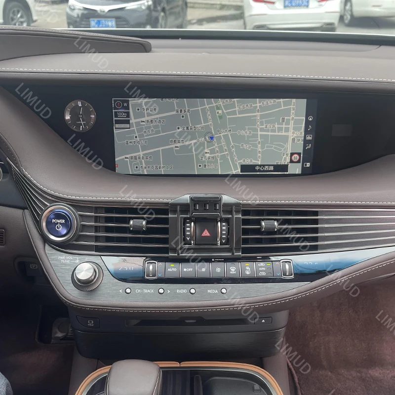 For Lexus LS LS350 LS500h UCF50 2017 2018-2023 2024 Car Phone Holder Wireless Charging GPS Gravity Bracket Base Auto Accessories