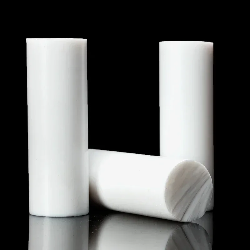 

2pcs 5mm-10mm diameter White polytetrafluoroethylene non-toxic DIY PTFE plastic rod/ PTFE bar customize