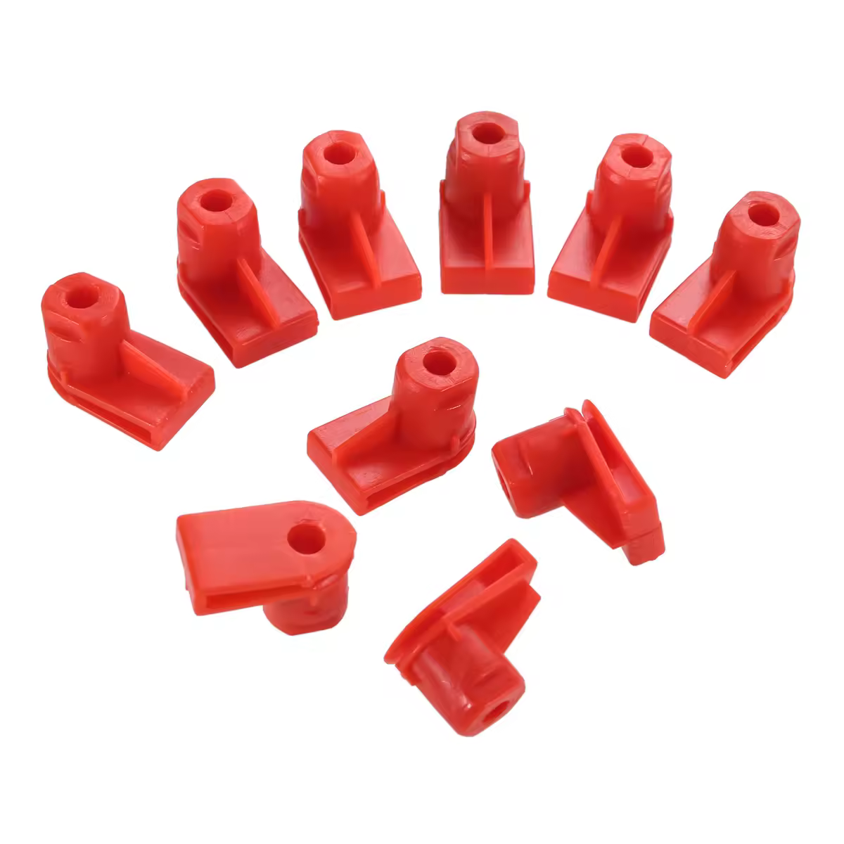 10 pièces, Clips de pare-chocs en plastique rouge, montage d'aile, œillets, vis adaptées pour Opel pour Vauxhall, référence 1404969 / 24449408
