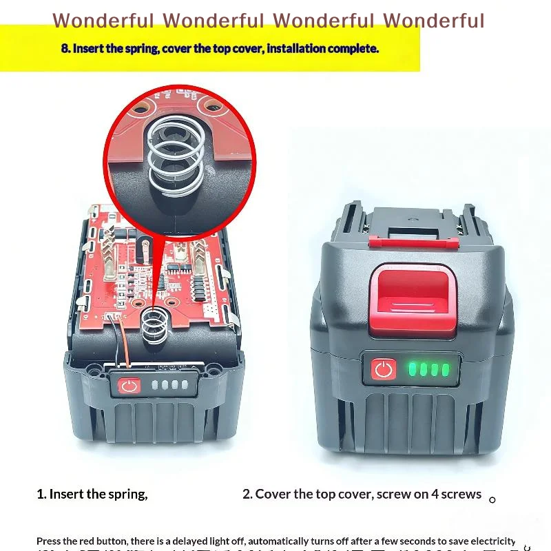 Scheda di Protezione Batteria 21V 7MOS con Bilanciamento e Sicurezza Termica per Strumenti Elettrici (1 Pezzo)