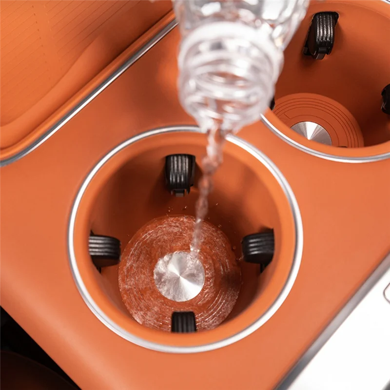 وسادة سيليكون لكوب الماء الخلفي للسيارة لقيادة أجزاء التعديل الداخلي المثالية Lixiang L7 2022 2023 (أسود) #2