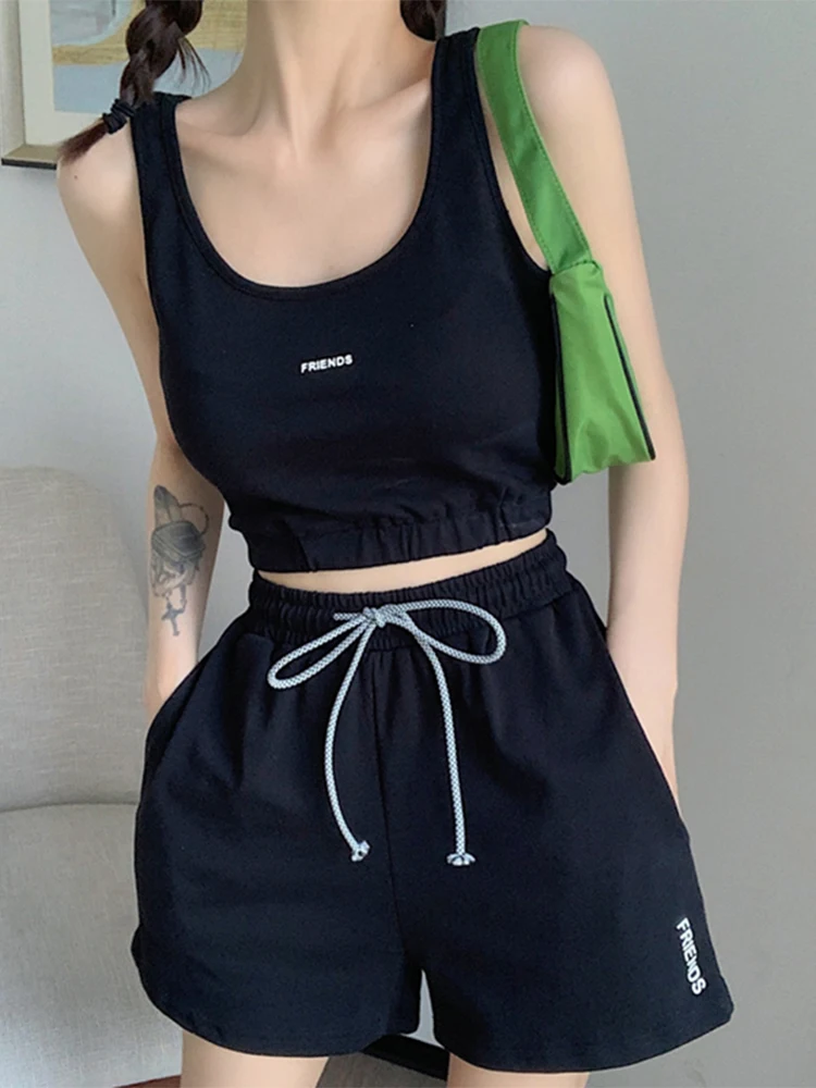 

Повседневный комплект спортивной одежды, жилет, костюм из двух предметов для бега, йоги, фитнеса, домашней одежды, женская одежда для молодежи, уменьшения отдыха...