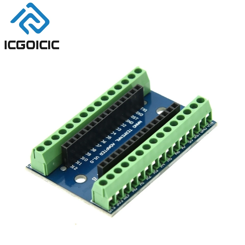 NANO V3.0 3.0 adaptor Terminal pengontrol papan ekspansi NANO IO Shield plat ekstensi sederhana UNTUK Arduino AVR ATMEGA328P