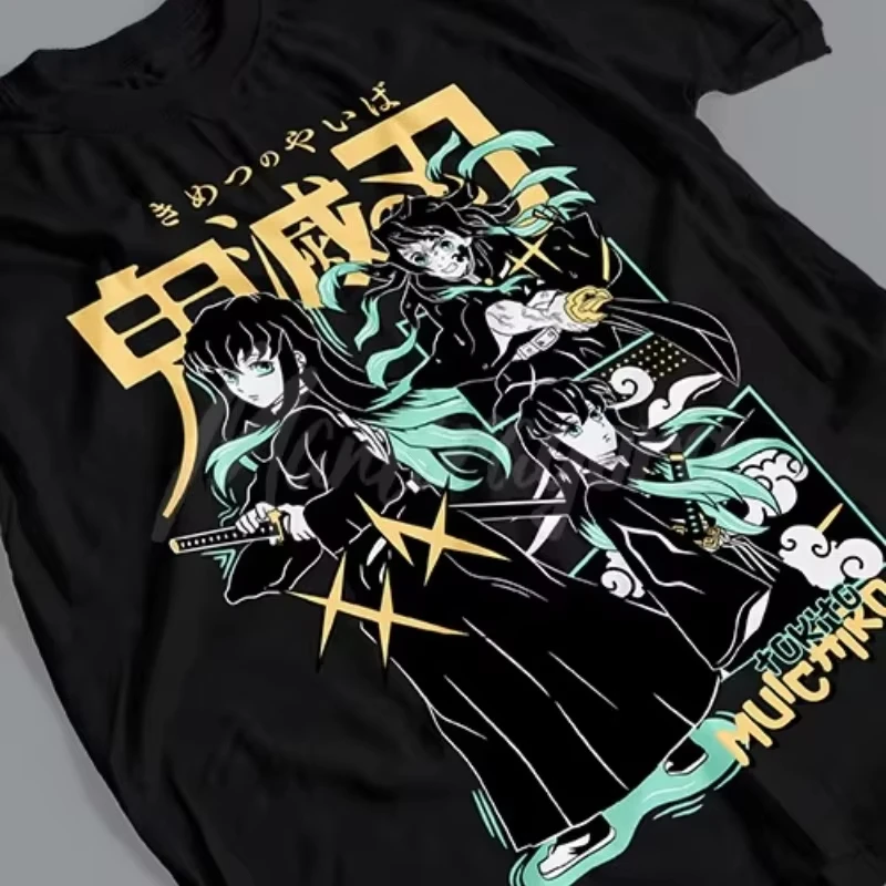 

2025 Summer New Animation Fashion Men's T-shirt Summer New Men's and Women's Street Pure Cotton Round Neck Clothing Large Size