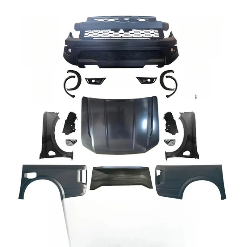 Auto Parts Sport 4x4 Pickup Body Conversion Kit Exterior Replacement Tuning Off-Road for Ranger T6/T7/T8 to Raptor Style 2020