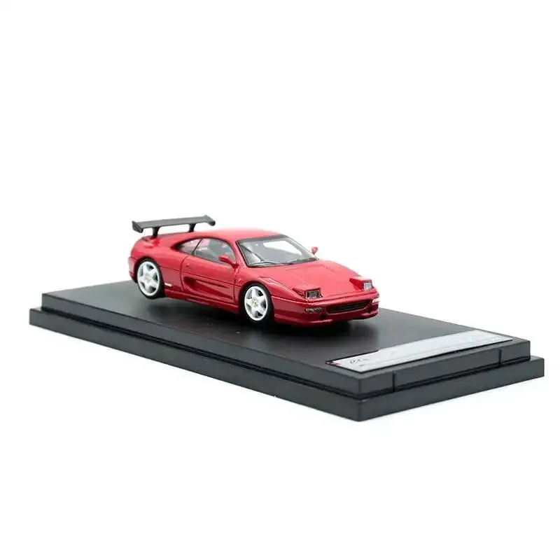 Cl em estoque 1:64 f355 desafio capô do motor aberto diecast diorama modelo de carro coleção brinquedos amante clássico