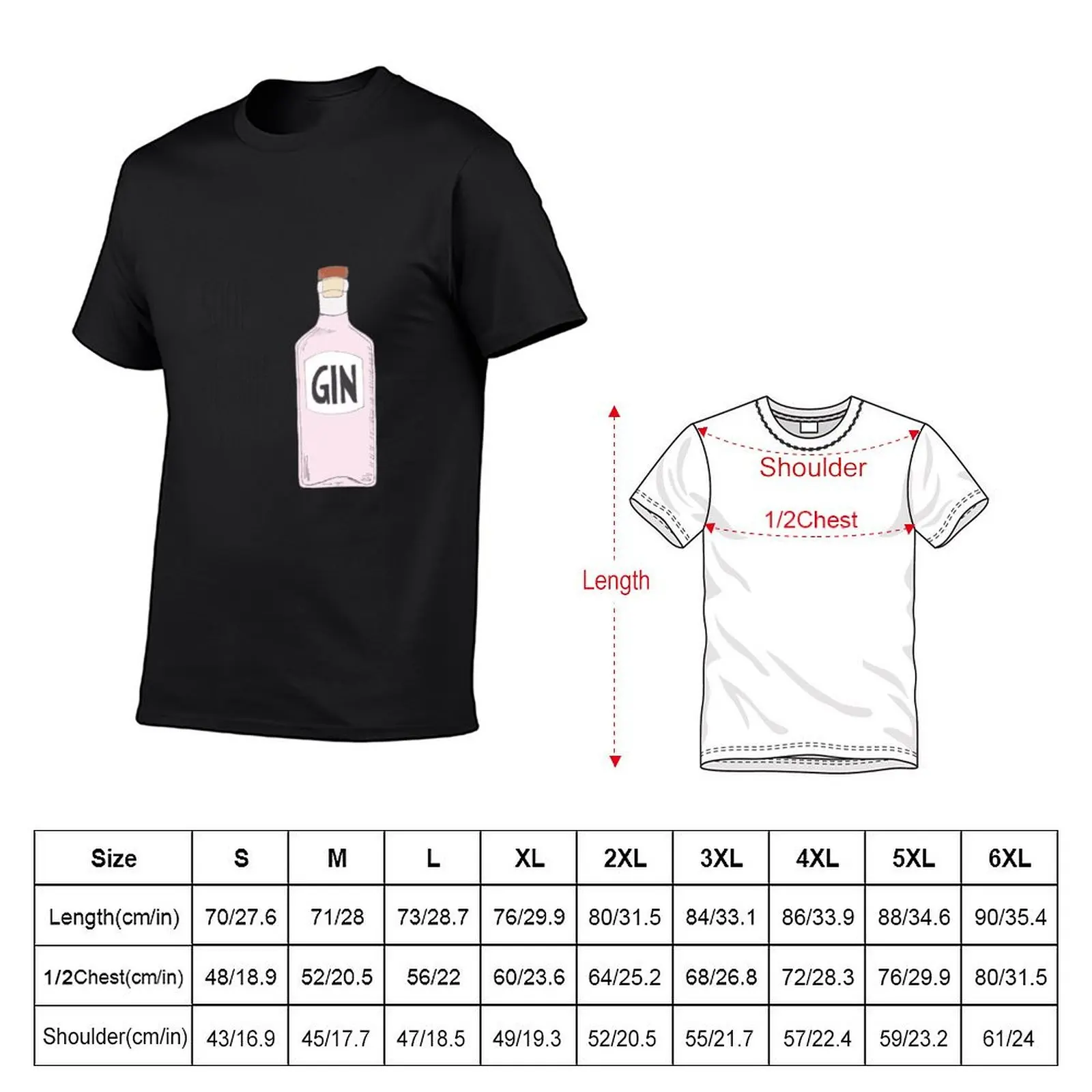 Quirky gin lover gift - Pink gin - Soup of the day gin T-Shirt aesthetic clothes cotton graphic tees mens t shirts image 5