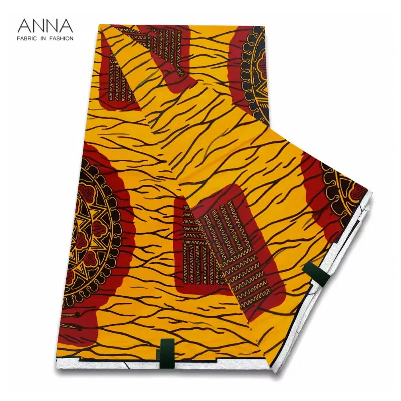 Veritable Wax Ankara Block Prints Batik Fabric African Wax Fabric Nigerian Dutch Hollandais Pagne 100% Cotton For Sewing VL-119