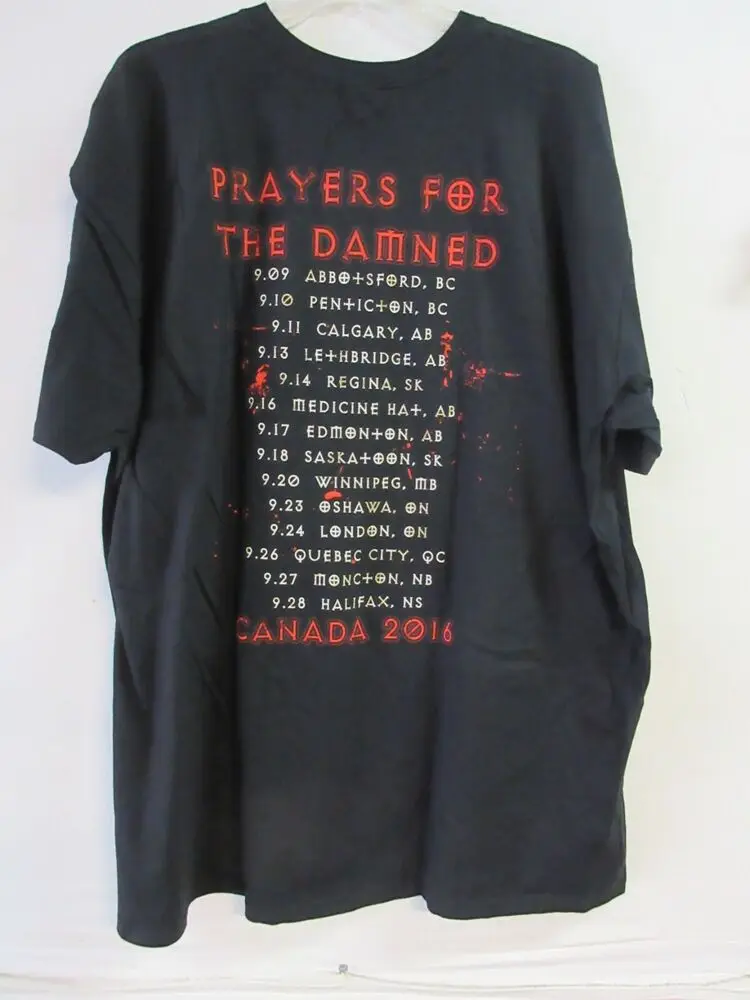 SIXX AM OFFICIAL MERCH CANADA TOUR BAND CONCERT NIKKI SIXX MUSIC SHIRT 3XL XXXL