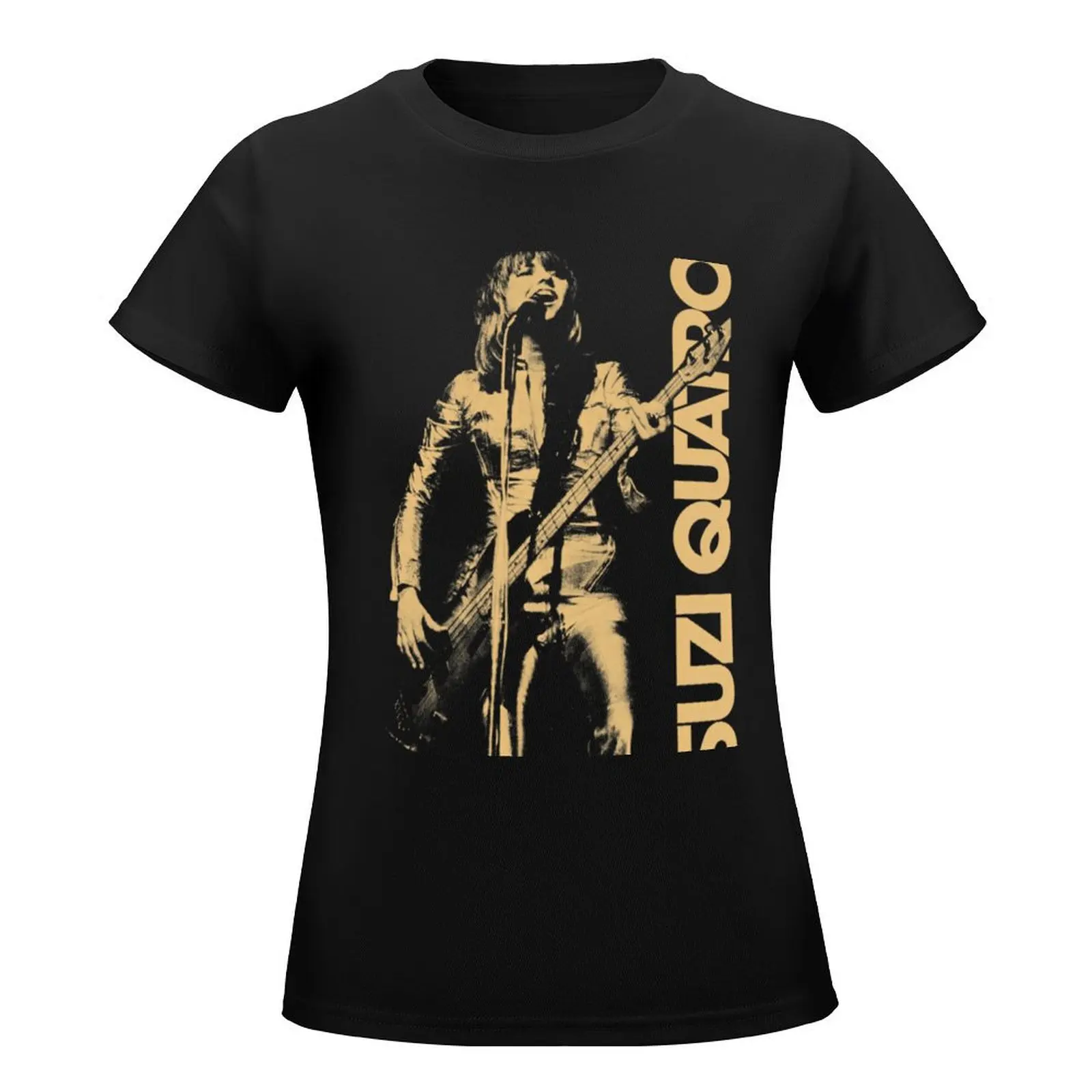 Suzi Quatro Rock And Singing Retro 1 T-Shirt vintage summer top designer clothes Women luxury