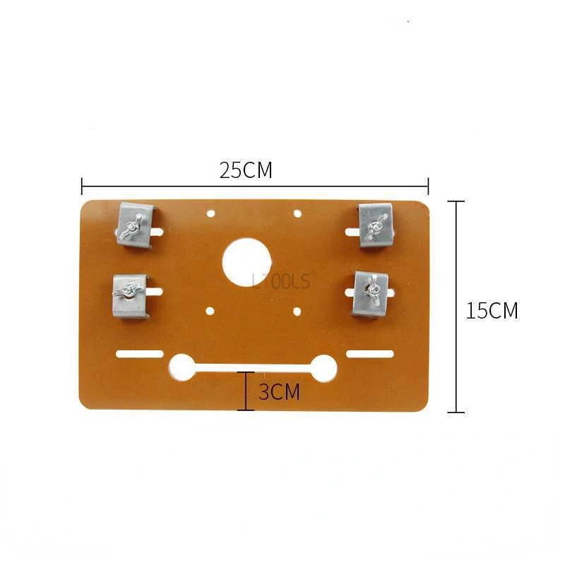 Imagem -06 - Placa Inferior do Trilho de Guia de Serra Circular Máquina de Corte Ajustável Acessórios de Bancada de Madeira Placa Guia de Baquelite