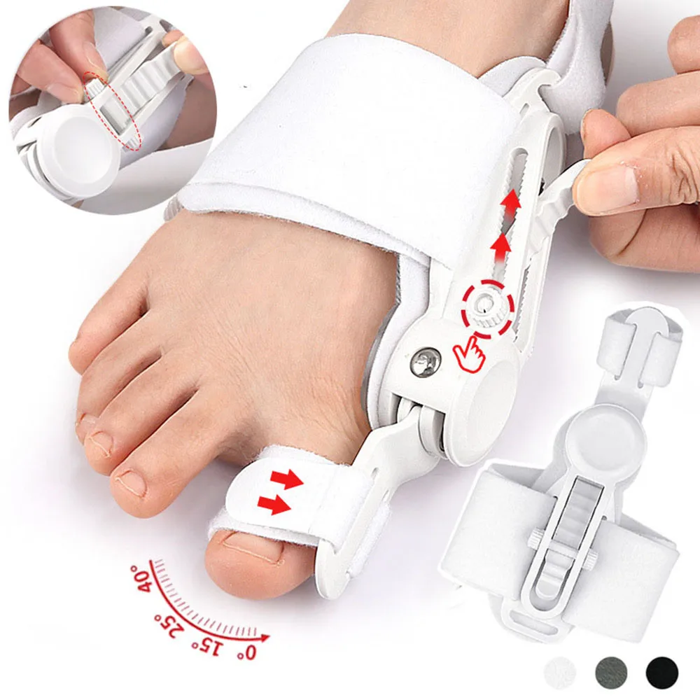 

Adjustable Toe Corrector Toe Separator Thumb Valgus Correction Bunion Corrector Finger Straightener Pain Relief Foot Care