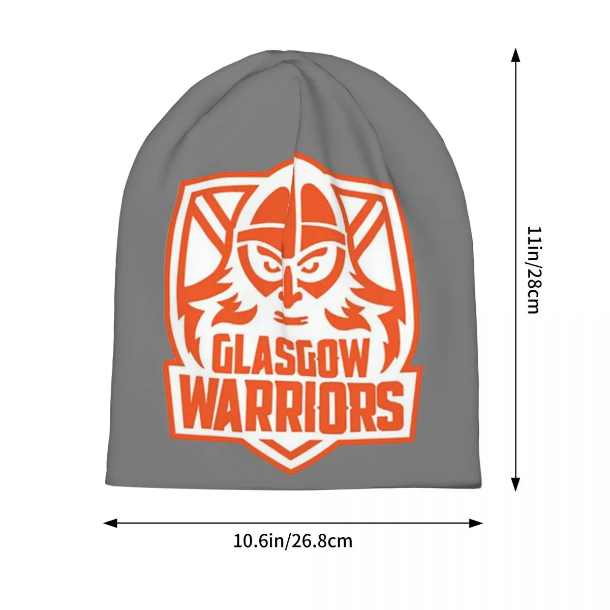 Glasgow Warriors Rugby-Team Warm Knitted Cap Hip Hop Bonnet Hat Autumn Winter Outdoor Beanies Hats for Unisex Adult