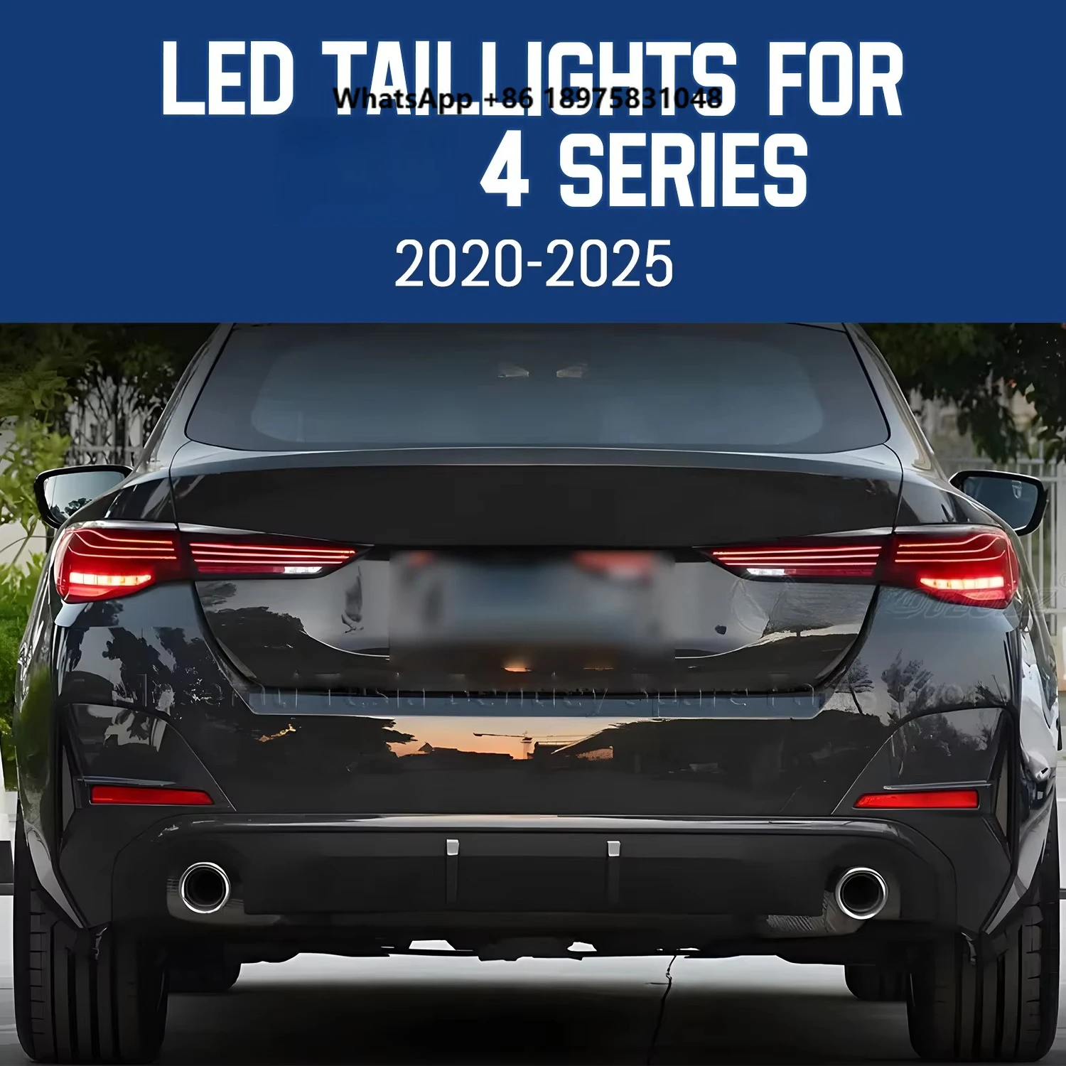 HCMOTIONZ LED Tail Lights forBMW 4 Series 2020-2025 G22 G82 M4 G20,G29 420i CLS Design Animation Rear Lamps Assembly