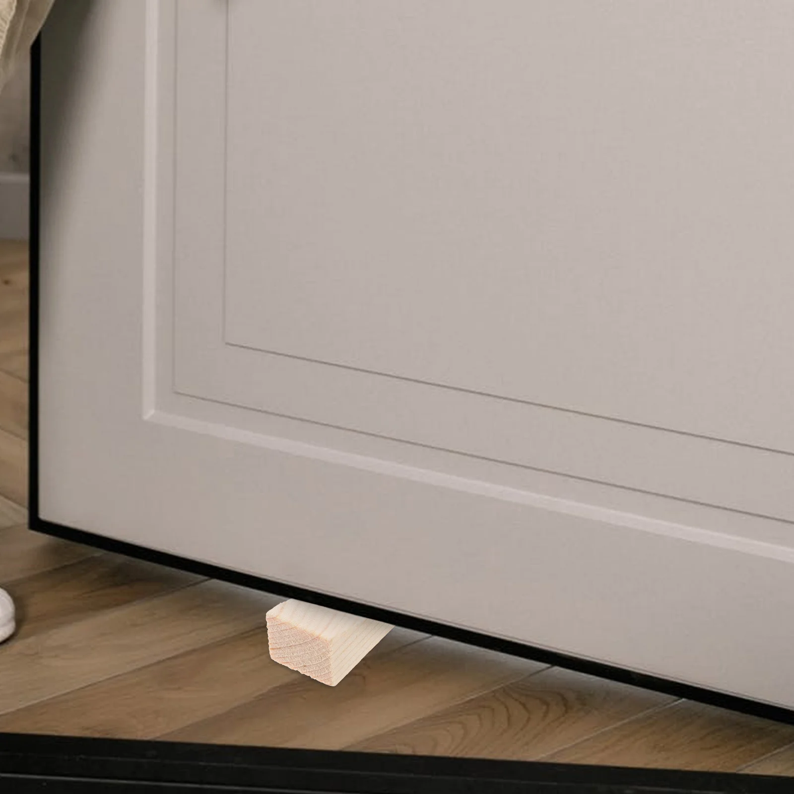 3개입 튼튼한 나무 도어 스토퍼 쐐기형 고하중 손가락 보호대 도어 홀더 미끄럼 방지 가정 사무실 애완동물 아기 안전 도어 쐐기