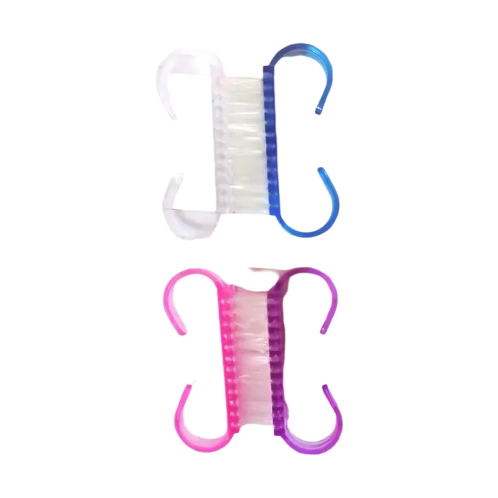 10/20/30/50pcs Plastic Nail Art Brushes Set Mix Color Hand Scrubbing Cleaning Dust Cleaner Manicure Remover Tools