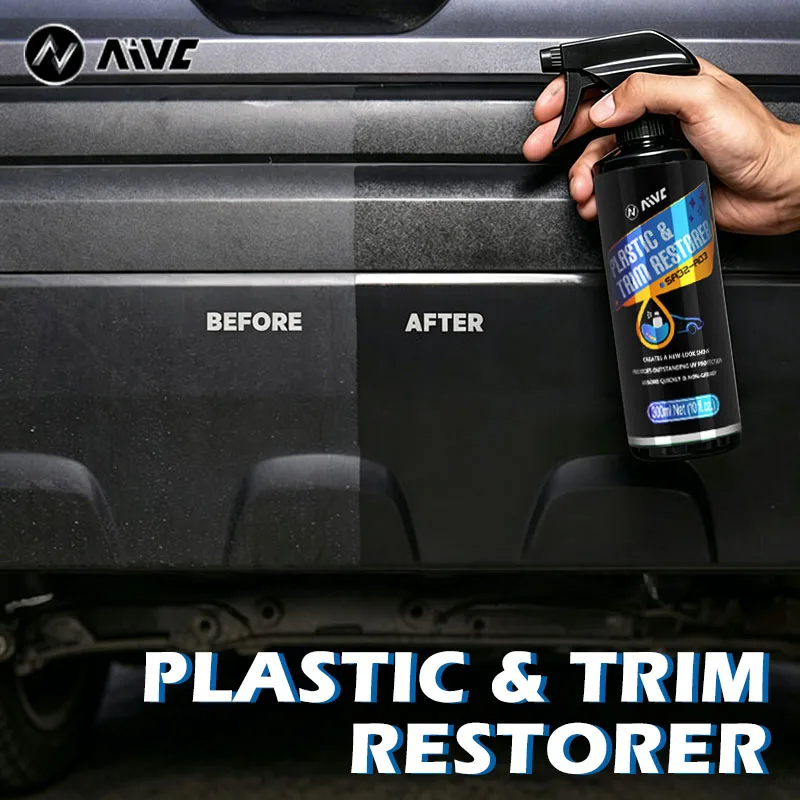 Kunststoffaufbereiter Back To Black Gloss Autoreinigungsprodukt Schwarze Glanzbeschichtung Langlebige Produkte Autopolitur Beschichtung Autopflege