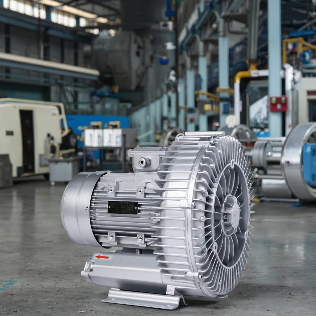 Powerful 2hp 380v AC Side Channel Vacuum Blower For Laser Cutting And Engraving Machine